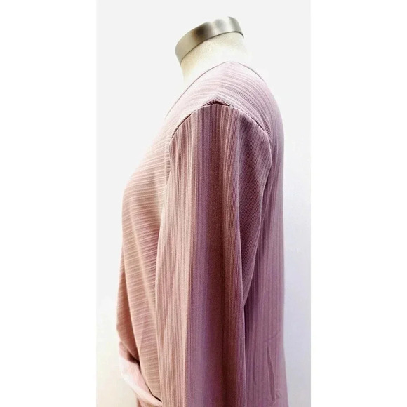 NWT NINE WEST Women Long Sleeve Pullover Round Neck Purple Maxi Dress Size XL - Picture 6 of 14
